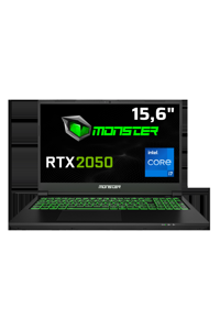 Monster Abra A5 V21.3.1 Harici GeForce RTX 2050 Intel Core i7 12700H 16 GB DDR5 1 TB SSD 15.6 inç FHD Windows 11 Gaming Laptop