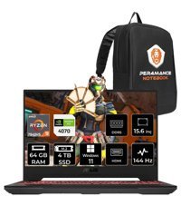 Asus TUF Gaming A15 LP042 Harici GeForce RTX 4070 AMD Ryzen 9 7940HS 64 GB DDR5 4 TB SSD 15.6 inç FHD Windows 11 Home Gaming Laptop PER4 ÇANTA