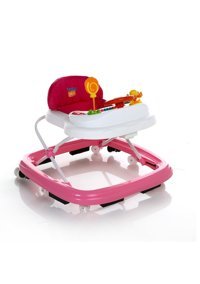 Baby Plus Pupil 6 Tekerlekli Oyuncaklı Müzikli Örümcek Yürüteç Pembe
