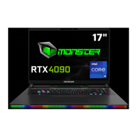 Monster SEMRUK S7 V9.3 Harici GeForce RTX 4090 Intel Core i9 13980HX 32 GB DDR5 1 TB SSD 17 inç QHD Freedos Gaming Laptop