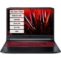 Acer AN515-57 NH.QELEY.00A-07 Harici GeForce RTX 3050 Intel Core i7 11600H 64 GB DDR4 1 TB SSD 15.6 inç FHD Freedos Gaming Laptop