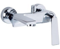 Gms Miray Pirinç Çiftli Aç Kapa Solo Kare Banyo Bataryası Krom