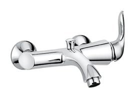 Emmevi ART. 91001 Çelik Çiftli Aç Kapa Solo Yuvarlak Banyo Bataryası Krom