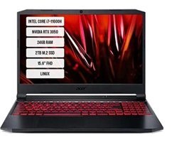 Acer AN515-57 NH.QELEY.00A-11 Harici GeForce RTX 3050 Intel Core i7 11600H 24 GB DDR4 2 TB SSD 15.6 inç FHD Linux Gaming Laptop