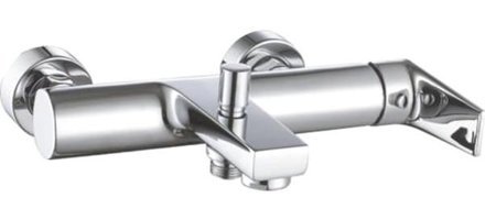 Creavit SR2500 Pirinç Çiftli Aç Kapa Dereceli Solo Kare Banyo Bataryası Krom