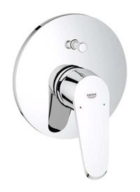 Grohe 195480 Krom Kaplama Tekli Aç Kapa Yarı Ankastre Kare Banyo Bataryası Krom