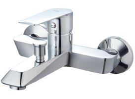 Penta 4904 Pirinç Çiftli Aç Kapa Solo Kare Banyo Bataryası Krom