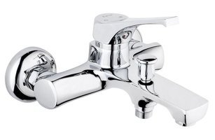 Kare Platin Pirinç Çiftli Aç Kapa Yarı Ankastre Kare Banyo Bataryası Krom