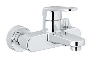 Grohe 33553002 Krom Kaplama Çiftli Aç Kapa Yarı Ankastre Kare Banyo Bataryası Krom