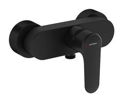 Vitra A4272636 Krom Kaplama Çiftli Aç Kapa Ankastre Kare Banyo Bataryası Siyah