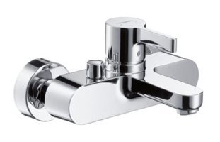 Hansgrohe Metris S Pirinç Çiftli Aç Kapa Yarı Ankastre Kare Banyo Bataryası Krom