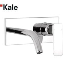 Kale Ventus Krom Kaplama Tekli Çevirmeli Ankastre Kare Banyo Bataryası Krom