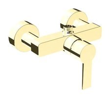 Artema A4193823 Pirinç Çiftli Aç Kapa Ankastre Kare Banyo Bataryası Altın
