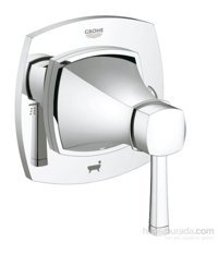 Grohe 19942000 Krom Kaplama Tekli Aç Kapa Ankastre Kare Banyo Bataryası Krom