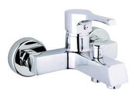 Prestij Pirinç Çiftli Aç Kapa Yarı Ankastre Kare Banyo Bataryası Krom
