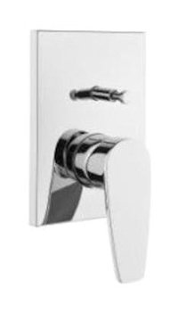 Artema A42281 Pirinç Çiftli Aç Kapa Ankastre Kare Banyo Bataryası Krom