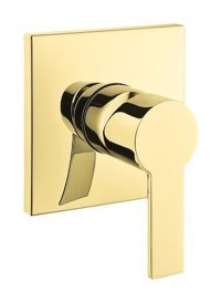 Artema A4222623 Pirinç Çiftli Aç Kapa Ankastre Kare Banyo Bataryası Altın