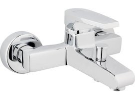 Siyam Plaza Pirinç Çiftli Aç Kapa Yarı Ankastre Kare Banyo Bataryası Krom
