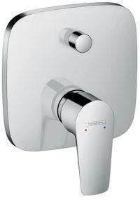 Hansgrohe Talis E Pirinç Tekli Aç Kapa Ankastre Kare Banyo Bataryası Krom