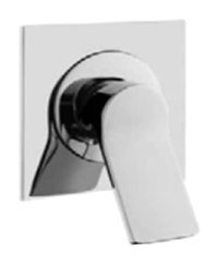 Artema A42346 Pirinç Tekli Çevirmeli Ankastre Kare Banyo Bataryası Krom