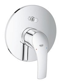 Grohe 19450002 Krom Kaplama Tekli Aç Kapa Yarı Ankastre Kare Banyo Bataryası Krom