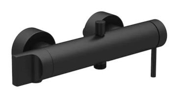 Vitra A4261936 Pirinç Çiftli Aç Kapa Solo Kare Banyo Bataryası Siyah