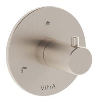 Vitra A4285934 Pirinç Çiftli Aç Kapa Ankastre Kare Banyo Bataryası Krom