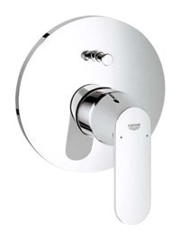 Grohe 19382000 Krom Kaplama Tekli Aç Kapa Yarı Ankastre Kare Banyo Bataryası Krom