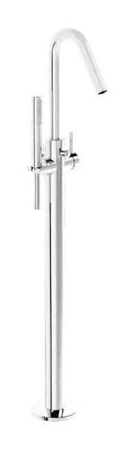 Vitra A42681 Pirinç Çiftli Aç Kapa Ankastre Kare Banyo Bataryası Krom