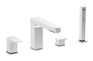 Vitra A42757 Pirinç Çiftli Aç Kapa Banyo Bataryası Krom