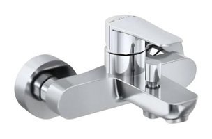 Vitra A42943 Pirinç Çiftli Aç Kapa Solo Kare Banyo Bataryası Krom