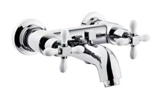 Artema A41666 Pirinç Çiftli Aç Kapa Solo Kare Banyo Bataryası Krom