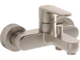 Artema A4272534 Pirinç Çiftli Aç Kapa Ankastre Kare Banyo Bataryası Fırçalı Nikel