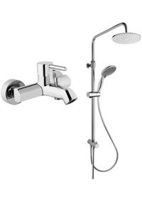 Artema A45597 Pirinç Çiftli Aç Kapa Banyo Bataryası Krom