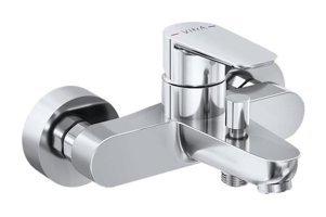Artema A43059 Pirinç Çiftli Aç Kapa Solo Kare Banyo Bataryası Krom