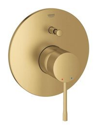 Grohe Essence Krom Kaplama Tekli Aç Kapa Yarı Ankastre Kare Banyo Bataryası Altın