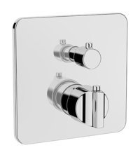 Artema A42291 Pirinç Çiftli Aç Kapa Ankastre Kare Banyo Bataryası Krom