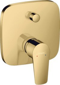 Hansgrohe Talis E Pirinç Tekli Aç Kapa Ankastre Kare Banyo Bataryası Altın