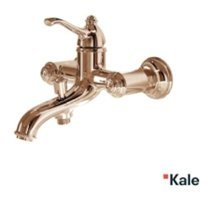 Kale Artdecor Pirinç Çiftli Aç Kapa Ankastre Kuğu Banyo Bataryası Rose Gold