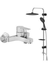 Artema VS-5280 Pirinç Çiftli Aç Kapa Banyo Bataryası Krom