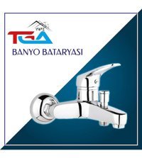 Cityplus Krom Kaplama Çiftli Aç Kapa Banyo Bataryası Gri