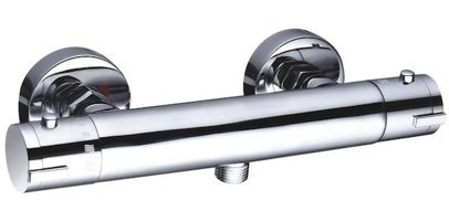 Fause KTB102 Pirinç Çiftli Çevirmeli Dereceli Solo Yuvarlak Banyo Bataryası Krom
