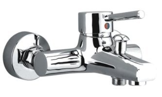 Cermix Delta Pirinç Çiftli Aç Kapa Kare Banyo Bataryası Krom