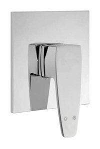Artema A40669 Pirinç Çiftli Aç Kapa Ankastre Kare Banyo Bataryası Krom
