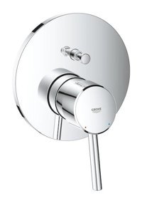Grohe Concetto Krom Kaplama Tekli Aç Kapa Yarı Ankastre Kare Banyo Bataryası Krom