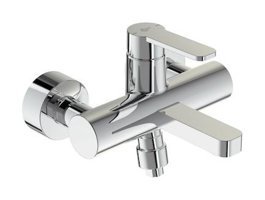 Ideal Standard Gio Pirinç Çiftli Aç Kapa Yarı Ankastre Kare Banyo Bataryası Krom