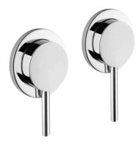 Artema A40680 Pirinç Çiftli Aç Kapa Ankastre Kare Banyo Bataryası Krom