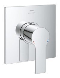 Grohe 19317001 Krom Kaplama Tekli Aç Kapa Yarı Ankastre Kare Banyo Bataryası Krom