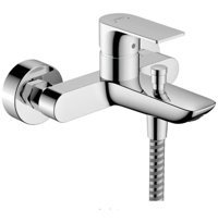 Hansgrohe Rebris E Pirinç Çiftli Aç Kapa Yarı Ankastre Kare Banyo Bataryası Krom