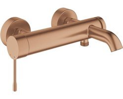 Grohe 25250DL1 Krom Kaplama Çiftli Aç Kapa Yarı Ankastre Kuğu Banyo Bataryası Bakır